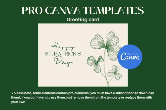 St. Patrick's Day Greeting Card Graphic Greeting Cards By Art's and Patterns