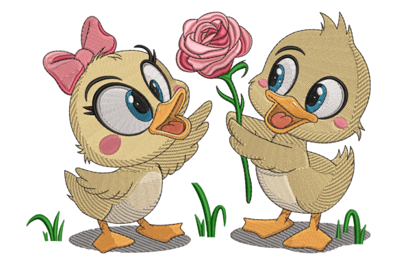 Adorable Duck Couple