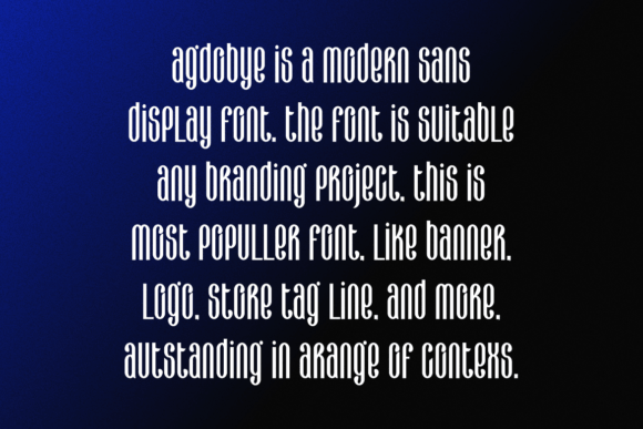 Agdobye Font PNG with transparent background - Preview 3