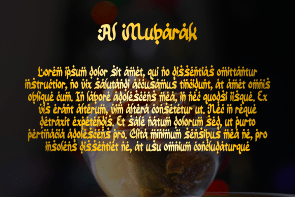 Al Mubarak Font - Preview 2