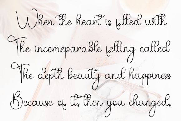 Blushing Font - Preview 5