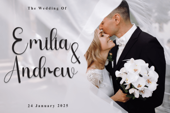 Calistha Valentine Font PNG with transparent background - Preview 1