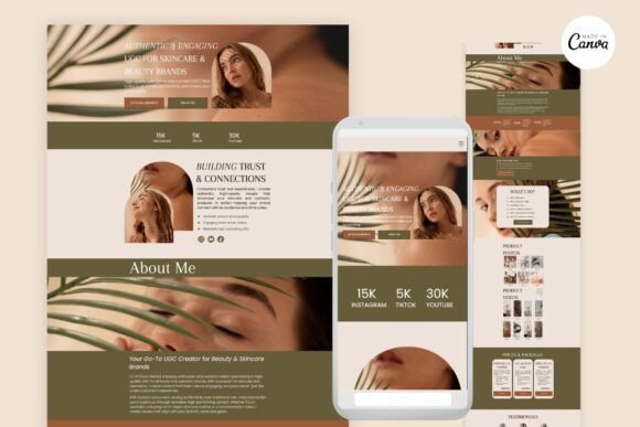 Canva UGC Portfolio Minimalist Aesthetic