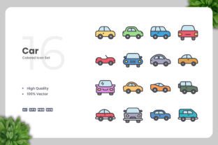 Car Color Icons Graphic by upnowgraphic · Creative Fabrica