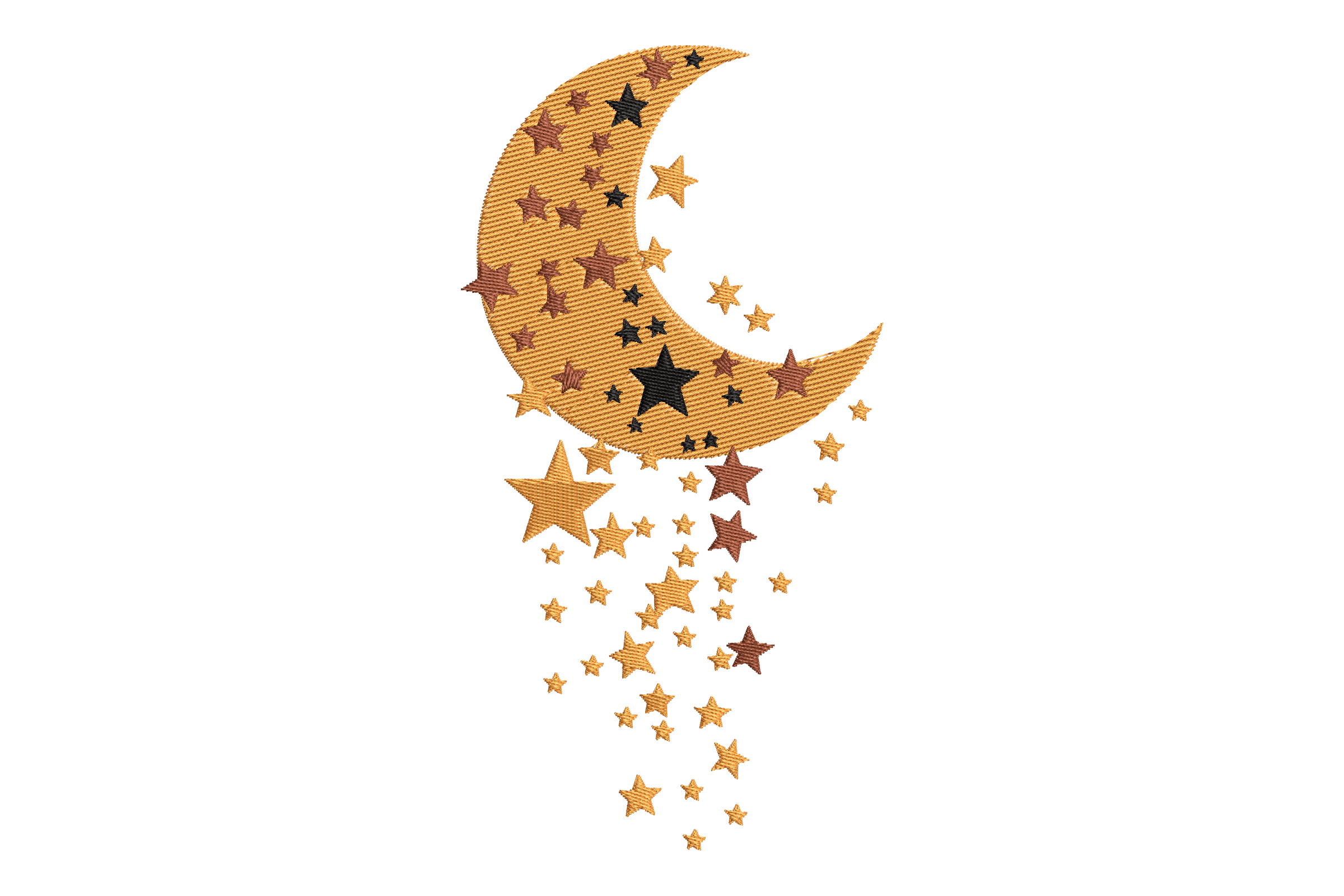 Celestial Moon and Stars