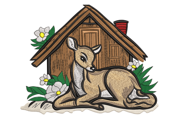 Cozy Woodland Deer
