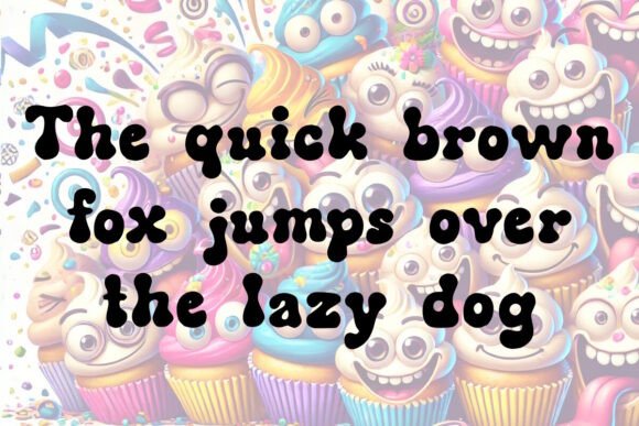Crazy Cakes Font PNG with transparent background - Preview 2