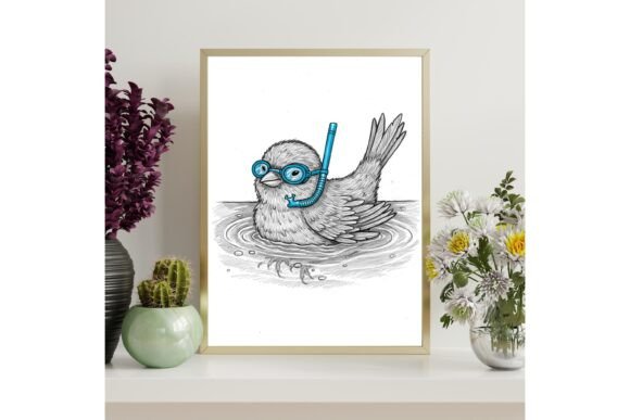 Cute Bird Bathroom Decor