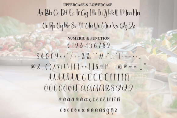 Delicious Dishes Font PNG with transparent background - Preview 6