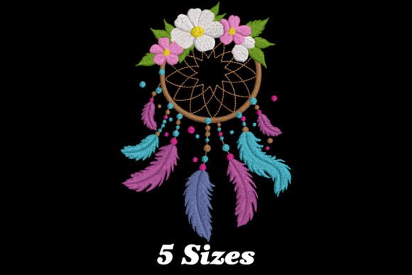 Dream Catcher Boho Embroidery Design By EmbroideryEver