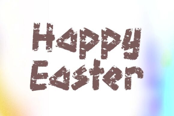 Easter Brown Font PNG with transparent background - Preview 1