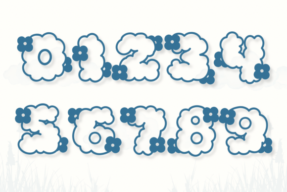 Flower Cloud Font - Preview 3