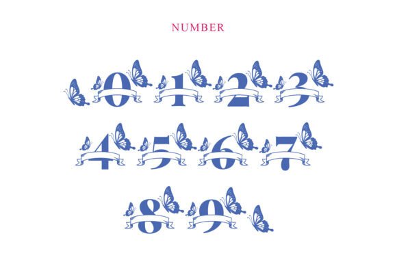 Fly Butterfly Monogram Font - Preview 6