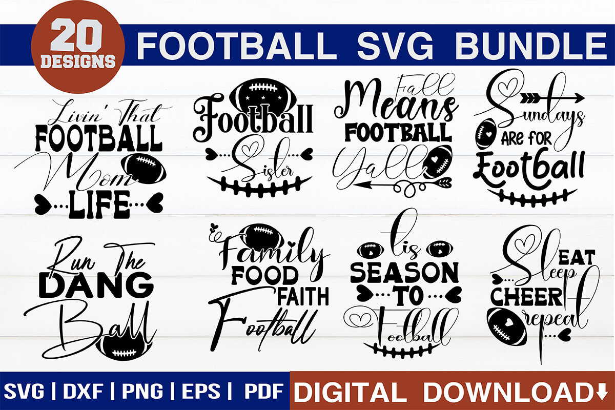 Football SVG Bundle Graphic by svgwow760 · Creative Fabrica