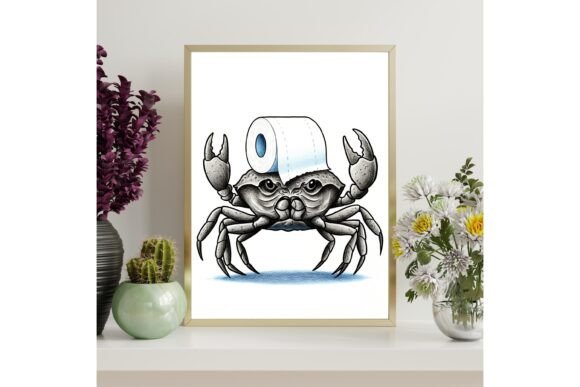 Funny Crab Printable Wall Art
