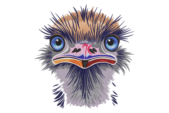 Funny Ostrich Face