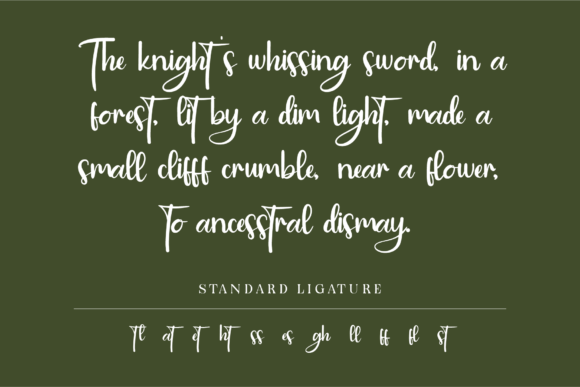 Golden Glamoura Font font preview - 5