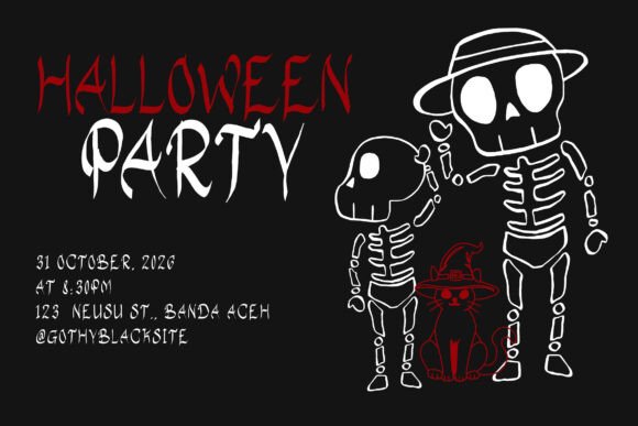 Gothy Black Font PNG with transparent background - Preview 2
