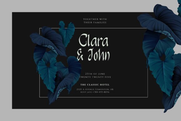 Gothy Black Font PNG with transparent background - Preview 3