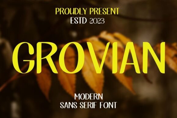 Grovian Font - Preview 1