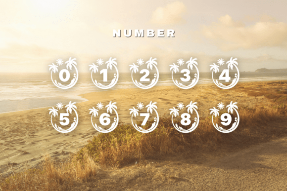 Hello Summer Monogram Font PNG with transparent background - Preview 5
