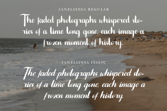 Janellyssa Font PNG with transparent background - Preview 4