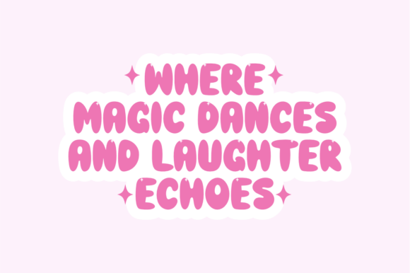 Magical Playful Font PNG with transparent background - Preview 3