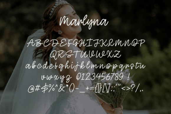 Marlyna Font font preview - 1