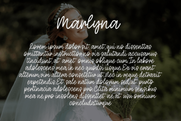 Marlyna Font font preview - 2