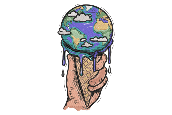 Melting Earth Ice Cream