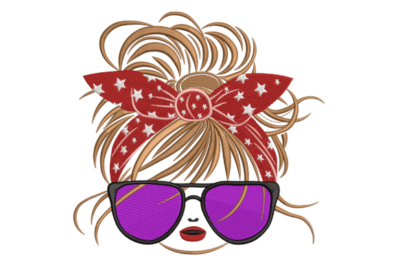 Messy Bun Woman