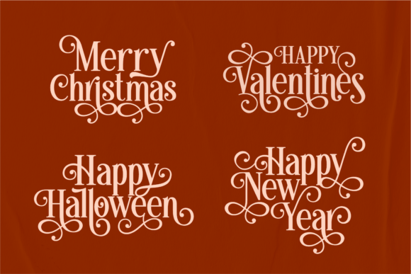 Mighty Display Font PNG with transparent background - Preview 3