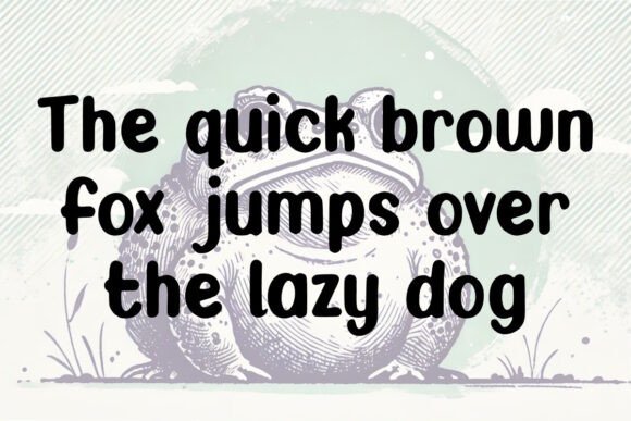 Puffed Up Toad Font font preview - 2