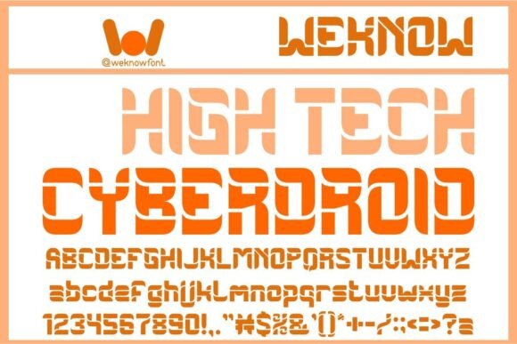 Robot Design Font font preview - 3