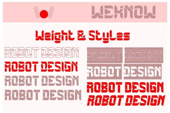 Robot Design Font font preview - 5