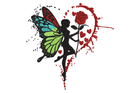 Romantic Fairy and Rose