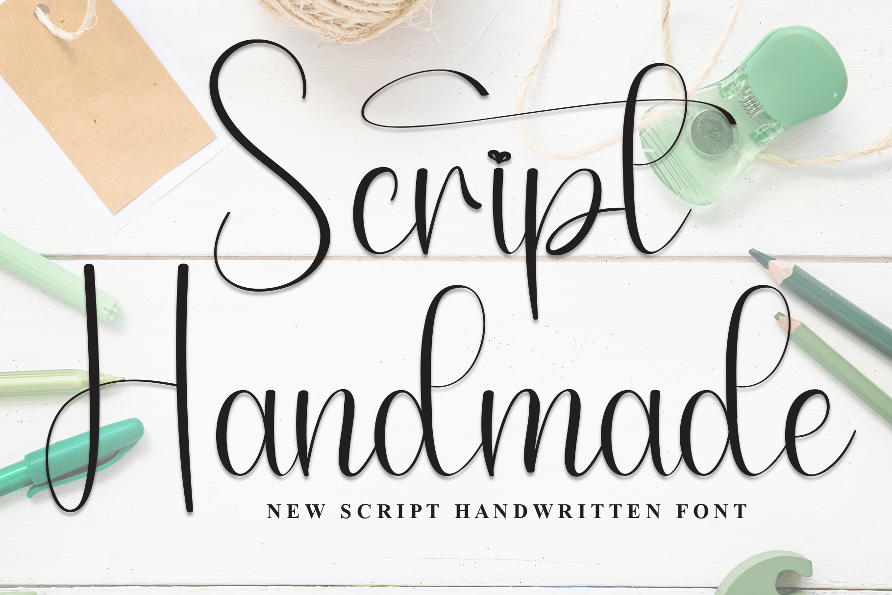 Placeholder image for Script Handmade Font, preview not available