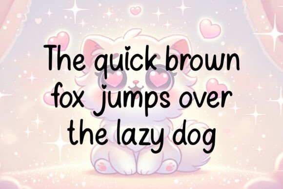 Smitten Kitten Font PNG with transparent background - Preview 2