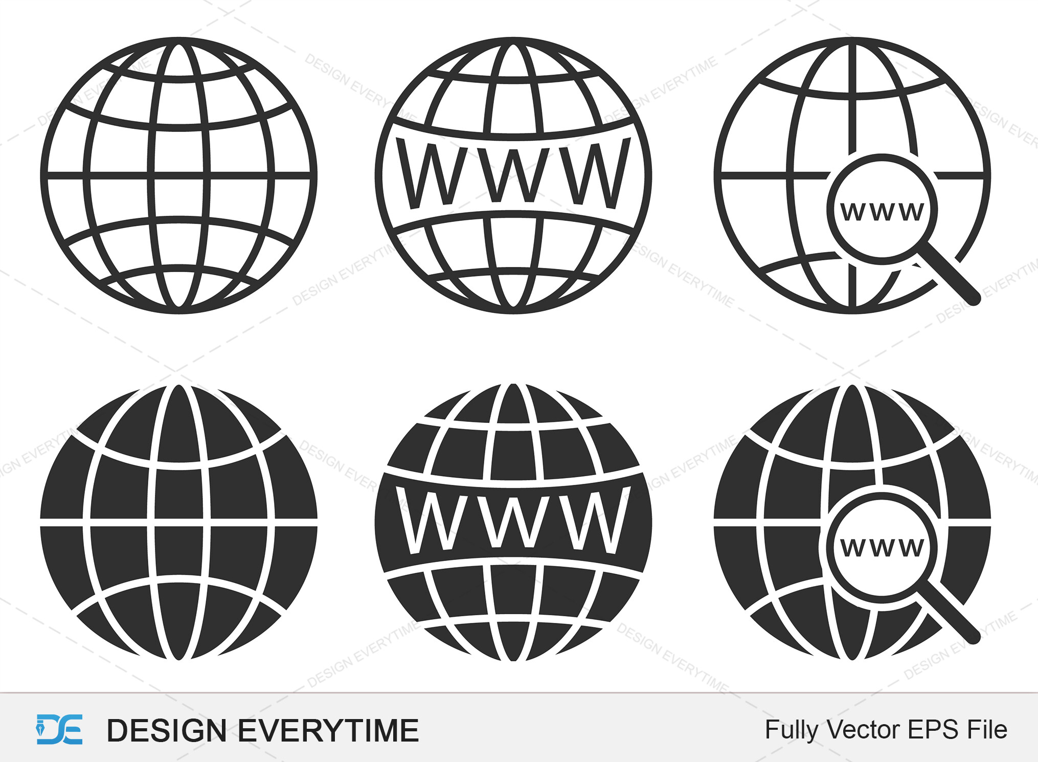 Web Icon Set, Browser Icon Design