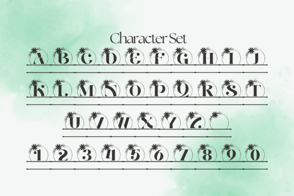 Aether Monogram Line Font - Preview 3