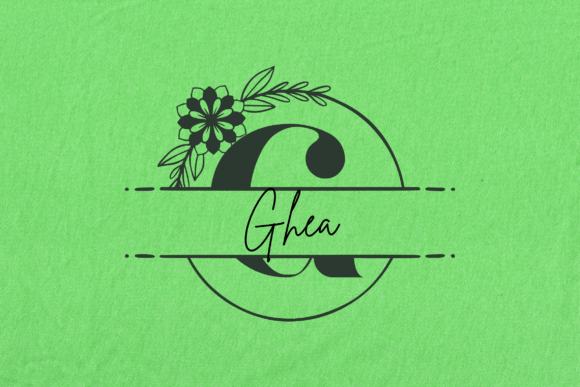 Alora Monogram Line Font - Preview 1