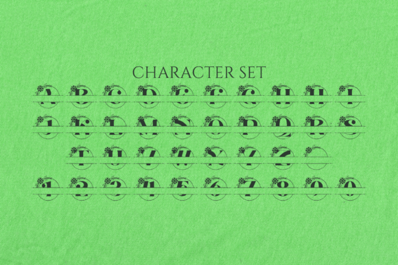 Alora Monogram Line Font - Preview 3
