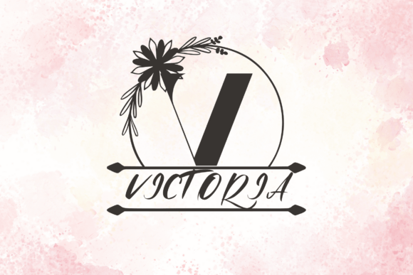 Aria Monogram Line Font - Preview 1