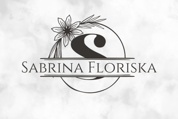 Aurelia Monogram Line Font PNG with transparent background - Preview 1