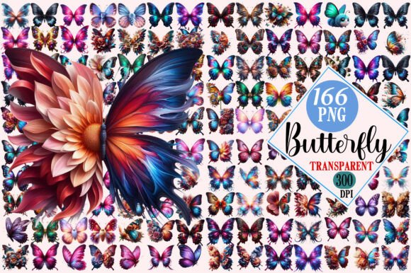 Butterfly,Butterflies Clipart Mega Bundl Graphic by Colourful ...