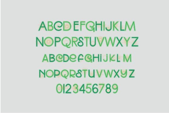 Celebrate Green Font - Preview 2