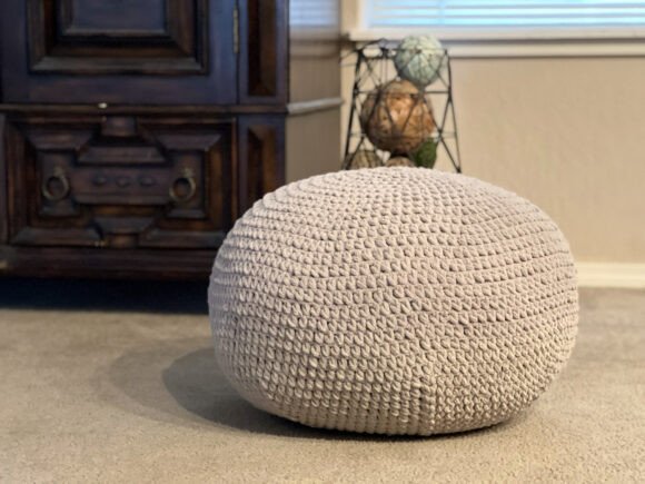 Chic Floor Pouf Crochet Pattern
