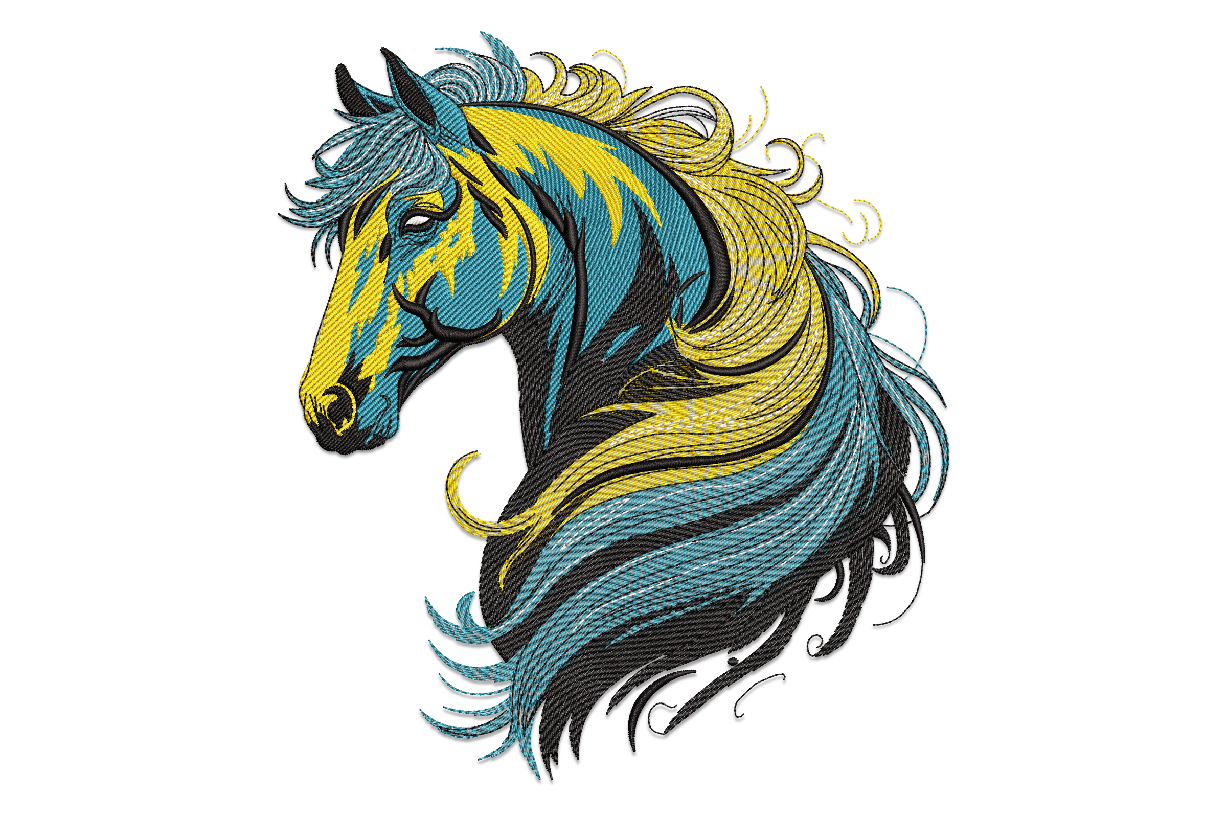 Colorful Horse Head