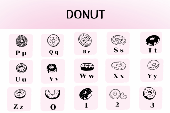 Donut Font - Preview 2