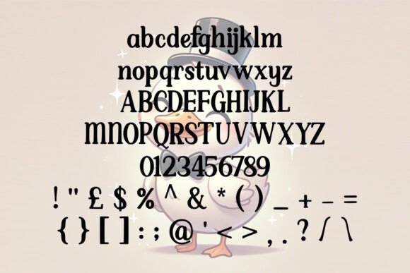 Dapper Duck Font - Preview 1